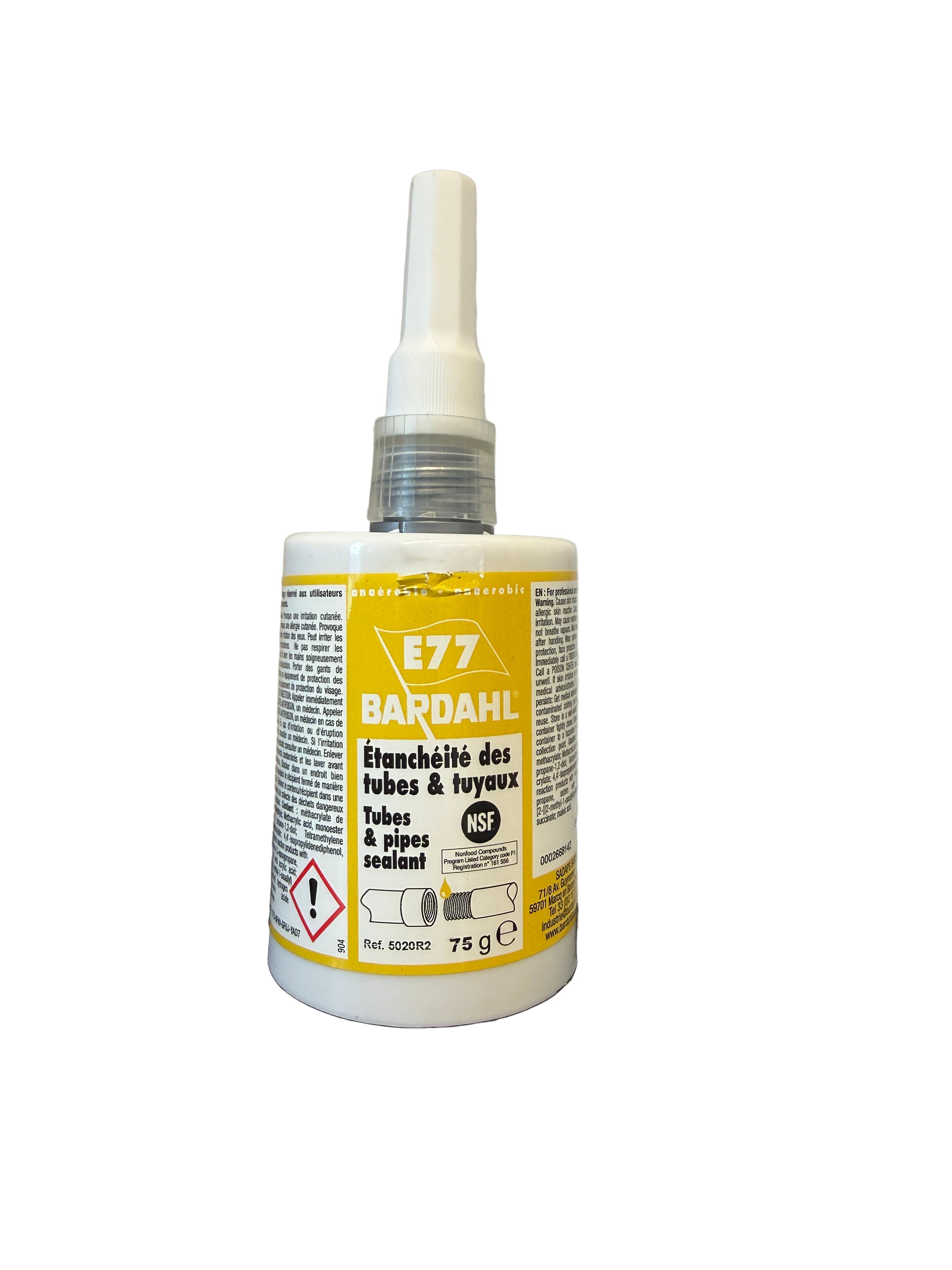 E77 Sealing adhesive for metallic tubes and thread connectors 75Gr 5020